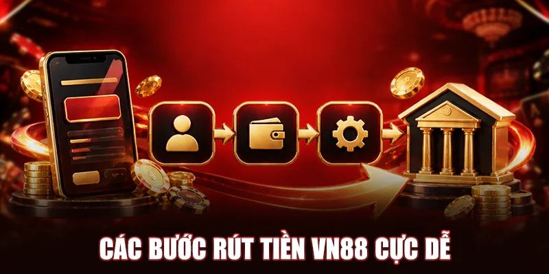 Các bước rút tiền VN88 cực dễ